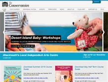 Tablet Screenshot of conservatoire.org.uk